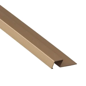 Square Aluminium Steel Trim - Matt Bronze 10mm