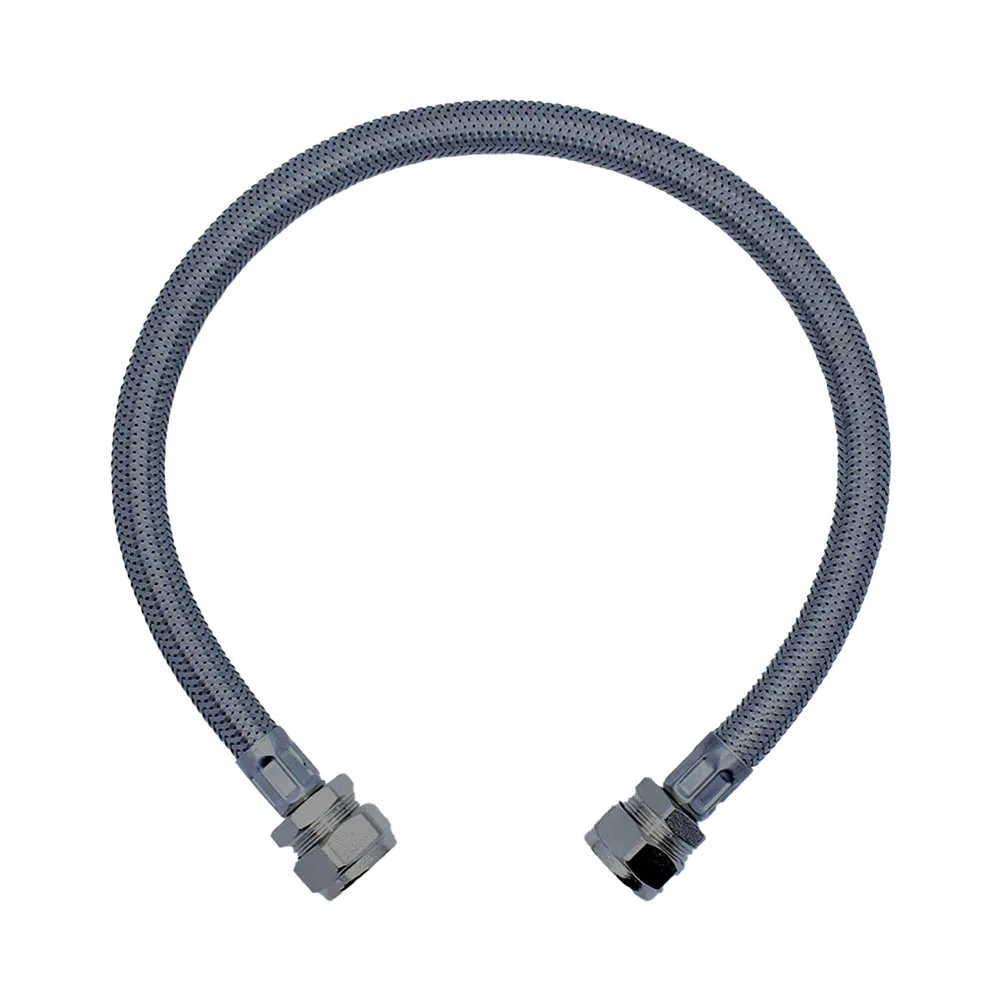 Alco Braided Flexible Hose – Gun Grey 15×15mm