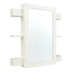Sydney Iceberg White Sliding Mirror Cabinet 650×650×145mm