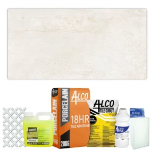 Cresto White Rustic Matt Porcelain Combo 600×1200mm