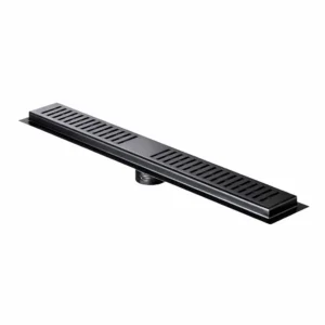 Aquavit Shower Channel with Drainage Black Stainless Steel 500mm