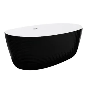 Aquavit Gianna Freestanding Bath Black 1700×800×580mm