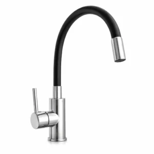Flexi Hose Sink Mixer Deck Type Black