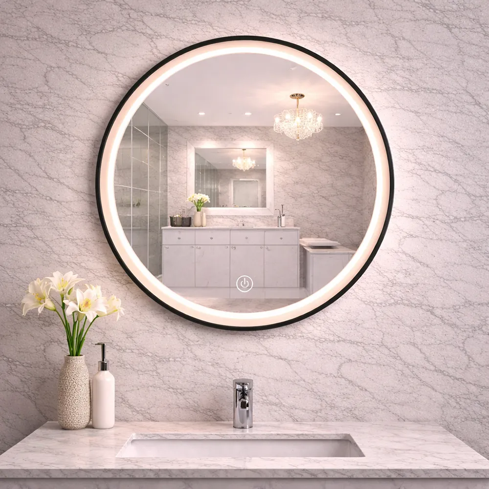 Halo Glow LED Mirror 800×800mm