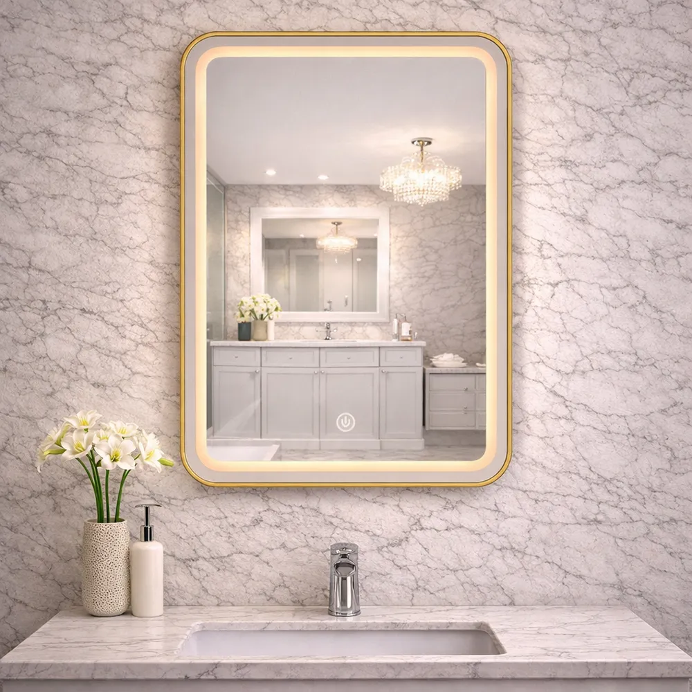 Crystal Edge Lite LED Mirror 600×900mm