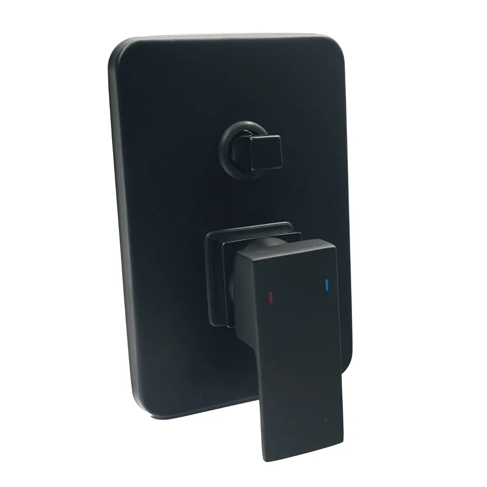 Aquavit Shower Mixer with Diverter Black