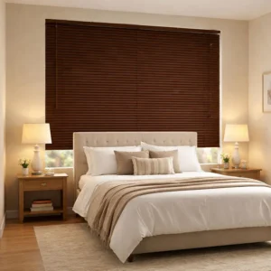 PVC Blinds Mahogany