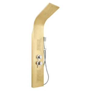 Alco 3 Function Shower Panel (Matte Gold) 1200mmx220mm