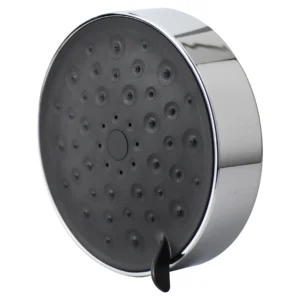 Alco ABS Shower Head – Chrome & Black Rose Style 100mm