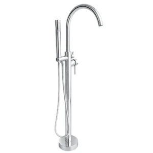 Aquavit Freestanding Bath Mixer Round -Chrome