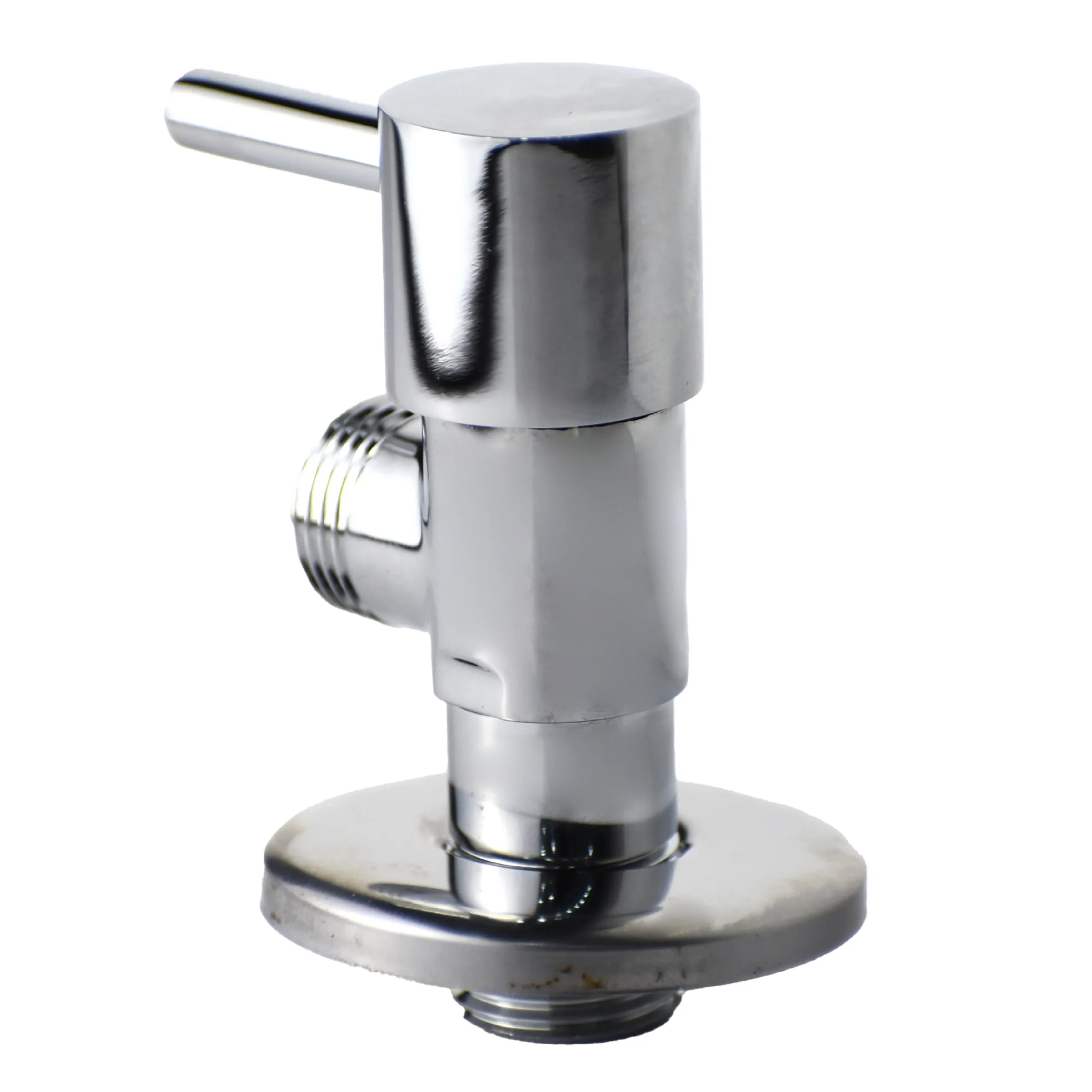 Aquavit Chrome Round Brass Angle Valve 15×15mm - Image 2