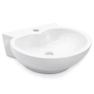 Moka Wall Hung Wash Basin White