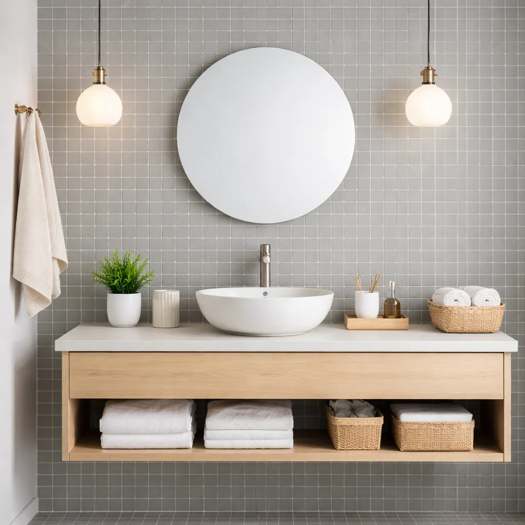 Light Grey Porcelain Mosaic 300X300X4mm - Image 2