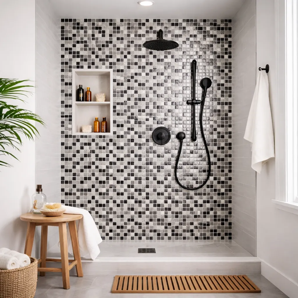 Volga Mix Glass Mosaic 300X300X4mm - Image 2