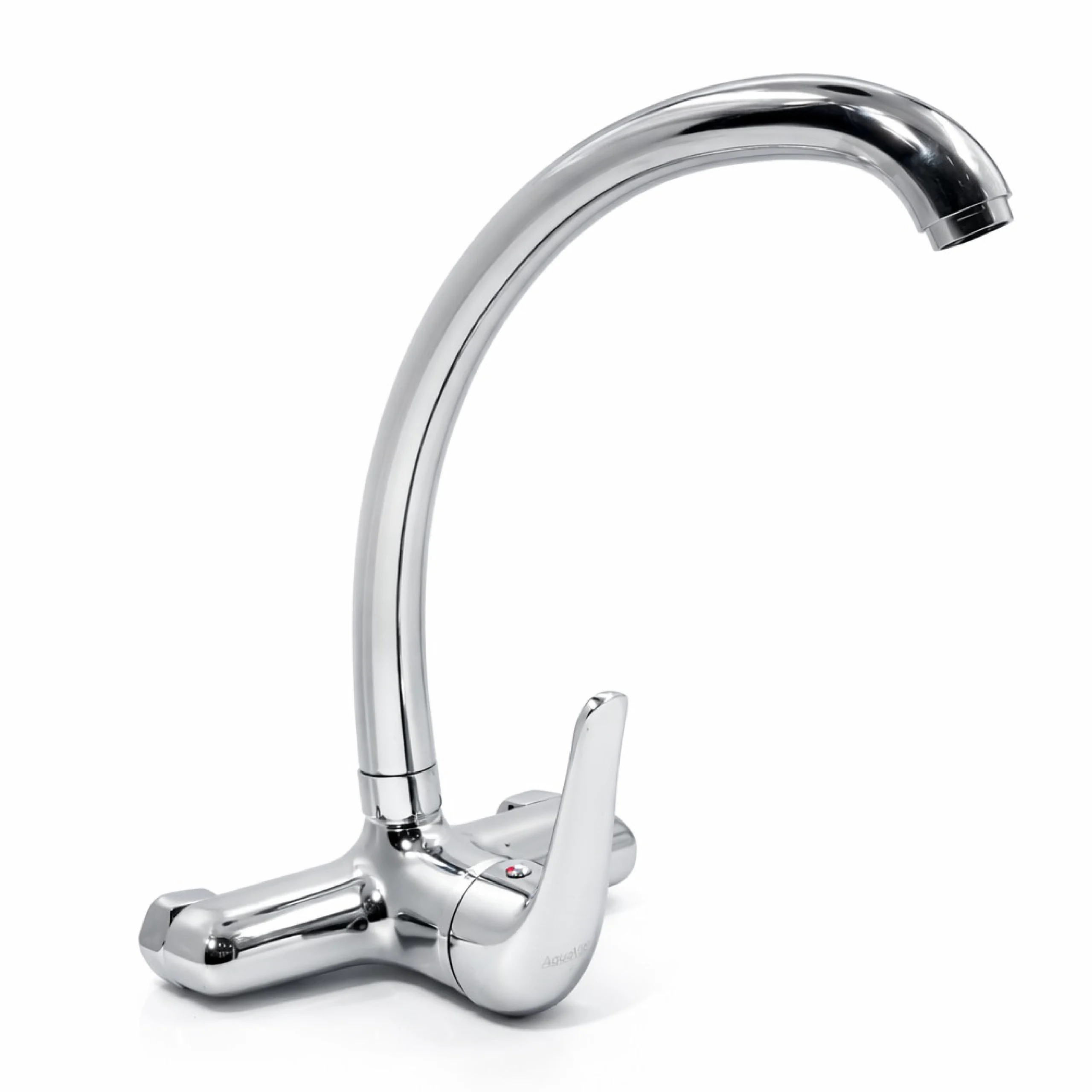 Aquavit Trinity Sink Mixer Wall Type High Rise Swivel Spout Chrome - Image 2
