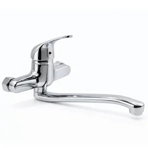 Aquavit Trinity Sink Mixer Wall Type Swivel Spout Chrome