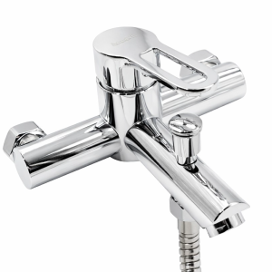 Aquavit Oceana Bath Mixer with hose 35mm Chrome