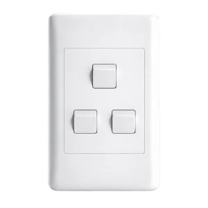 Lesco 3 Lever Light Switch Eco White