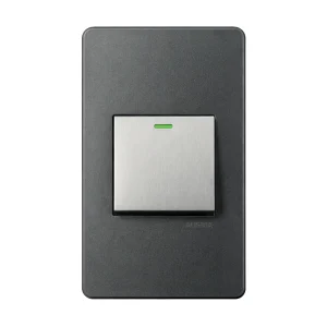 AUS Lux Light Switch 1 Lever Silver Grey