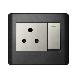AUS Lux Single Socket Silver Grey
