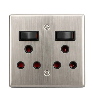 AUSMA Metal Silver Double Plug