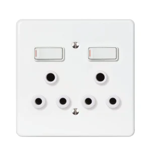 Lesco Double Plug White Steel