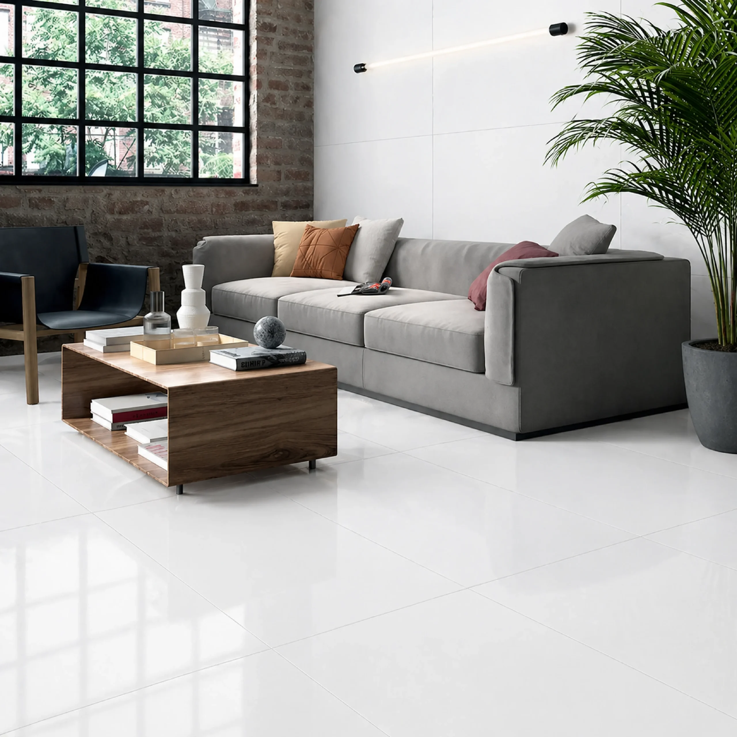 Angel White Glossy Glazed Porcelain 600X1200mm - Image 2