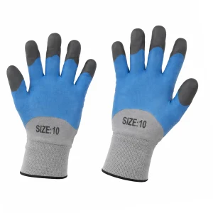 Work Gloves Blue & Grey 10"