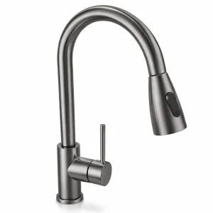 Alco Pull-Out Sink Mixer Stainless Steel Gun Grey