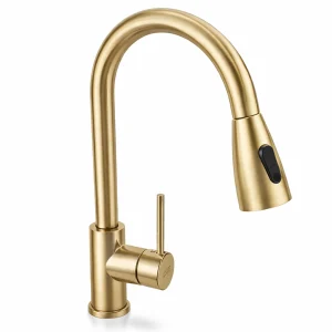 Alco Pull-Out Sink Mixer Stainless Steel Gold