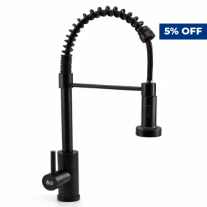 Alco Pull-Out Sink Mixer Spring Type Black