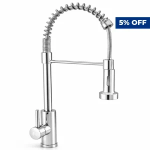 Alco Pull-Out Sink Mixer Spring Type Chrome