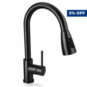 Alco Pull-Out Sink Mixer Stainless Steel Black