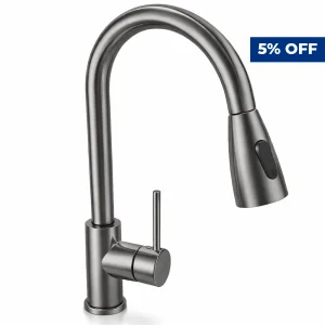 Alco Pull-Out Sink Mixer Stainless Steel Gun Grey