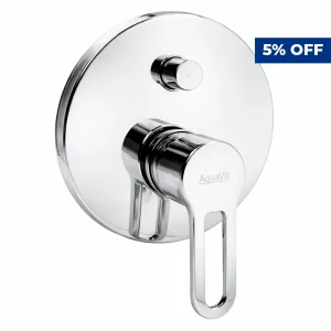 Aquavit Oceana Concealed Shower Mixer with Diverter 35mm Chrome