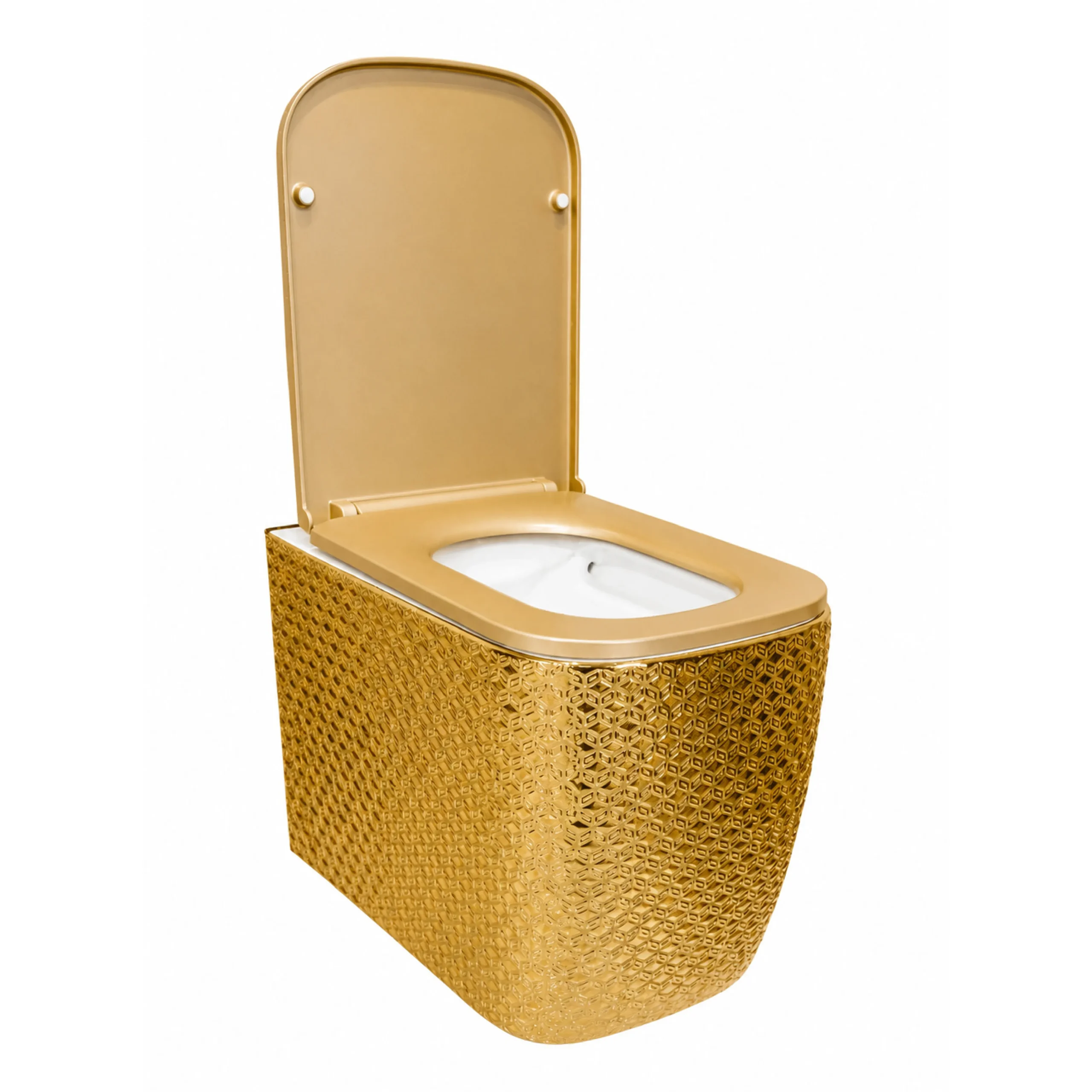 Wall Hung Toilet (Electroplated Gold) - Image 3
