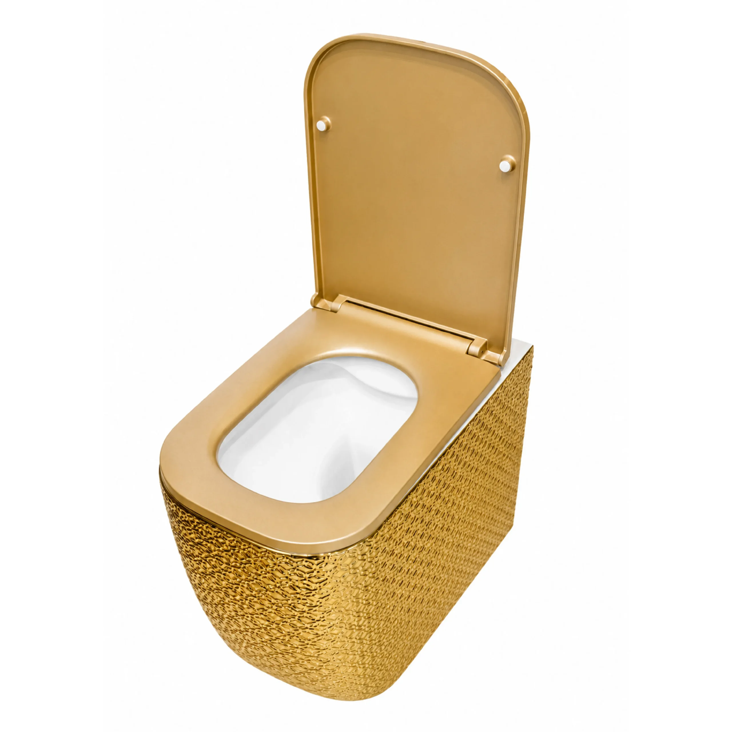 Wall Hung Toilet (Electroplated Gold) - Image 4