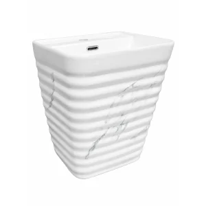 Wall Hung Wash Basin (White Underglaze)