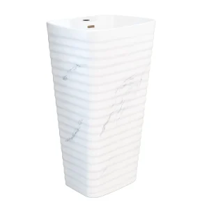 Freestanding Basin (White Underglaze)