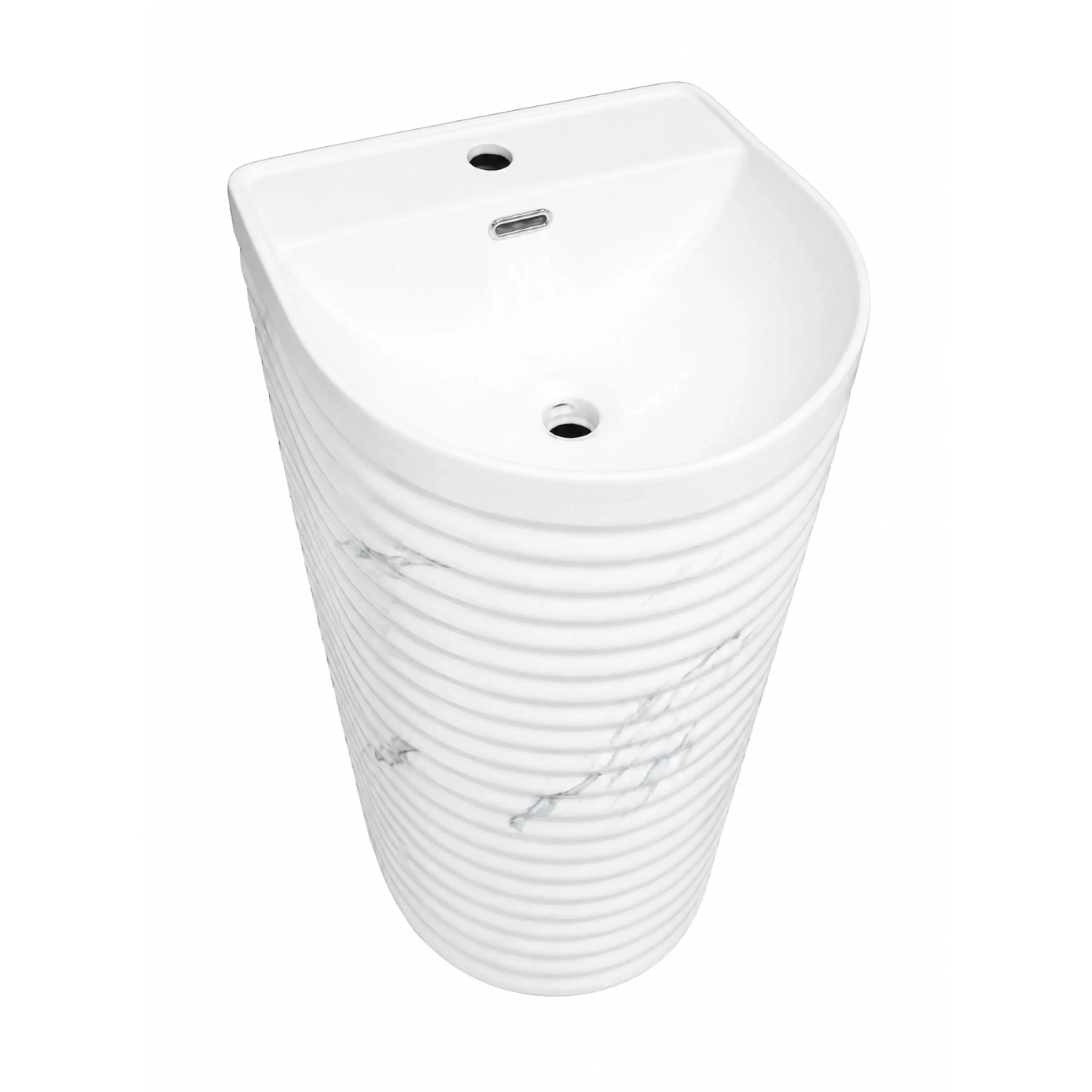 Freestanding Basin (White Underglaze) - Image 3