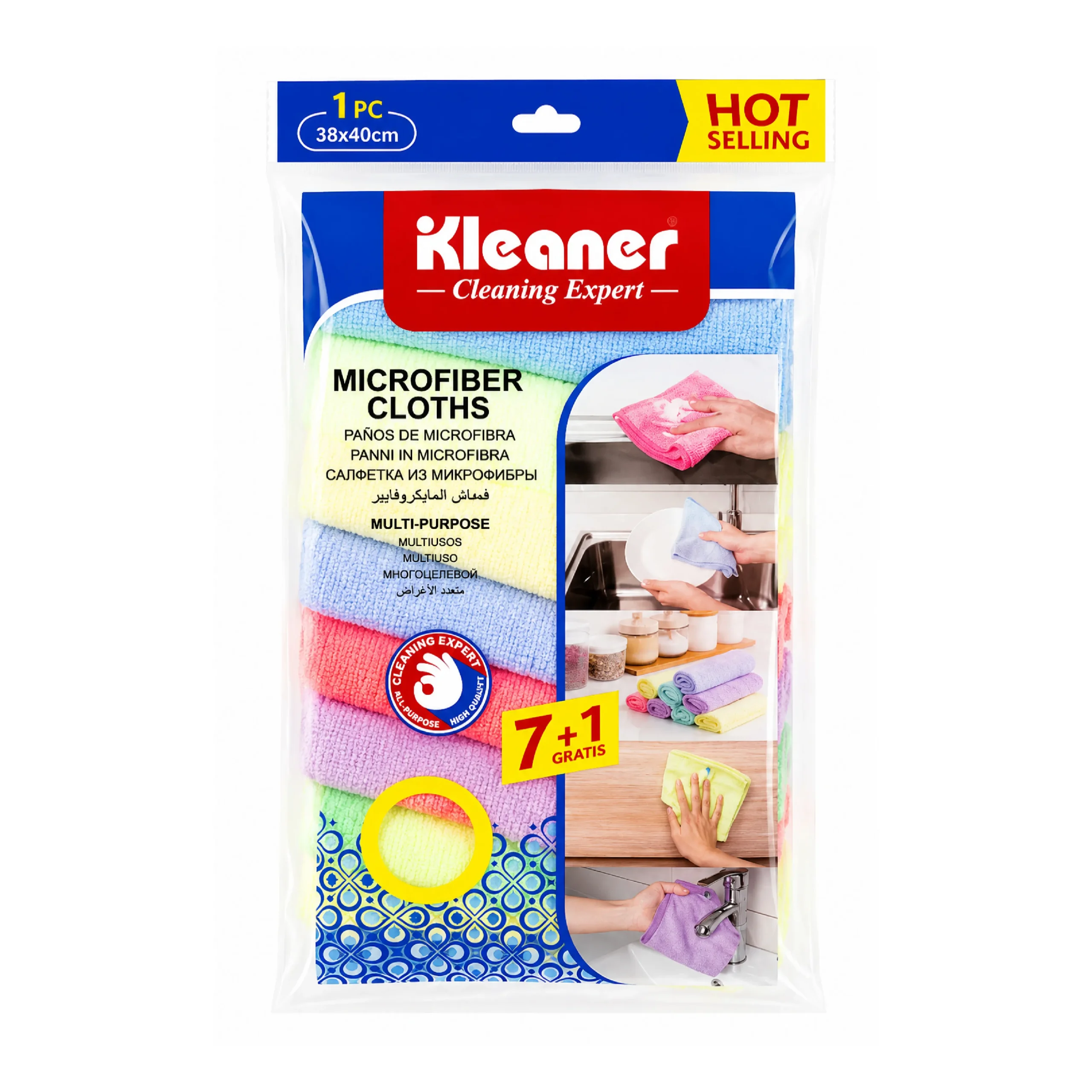 Kleaner Micro Fibre Cloth 8Pcs