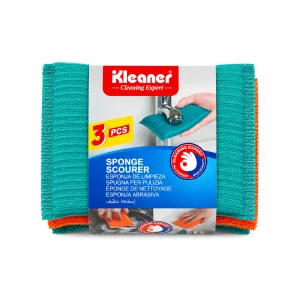 Kleaner Sponge Scourer - Multi Colours - 3 Pc