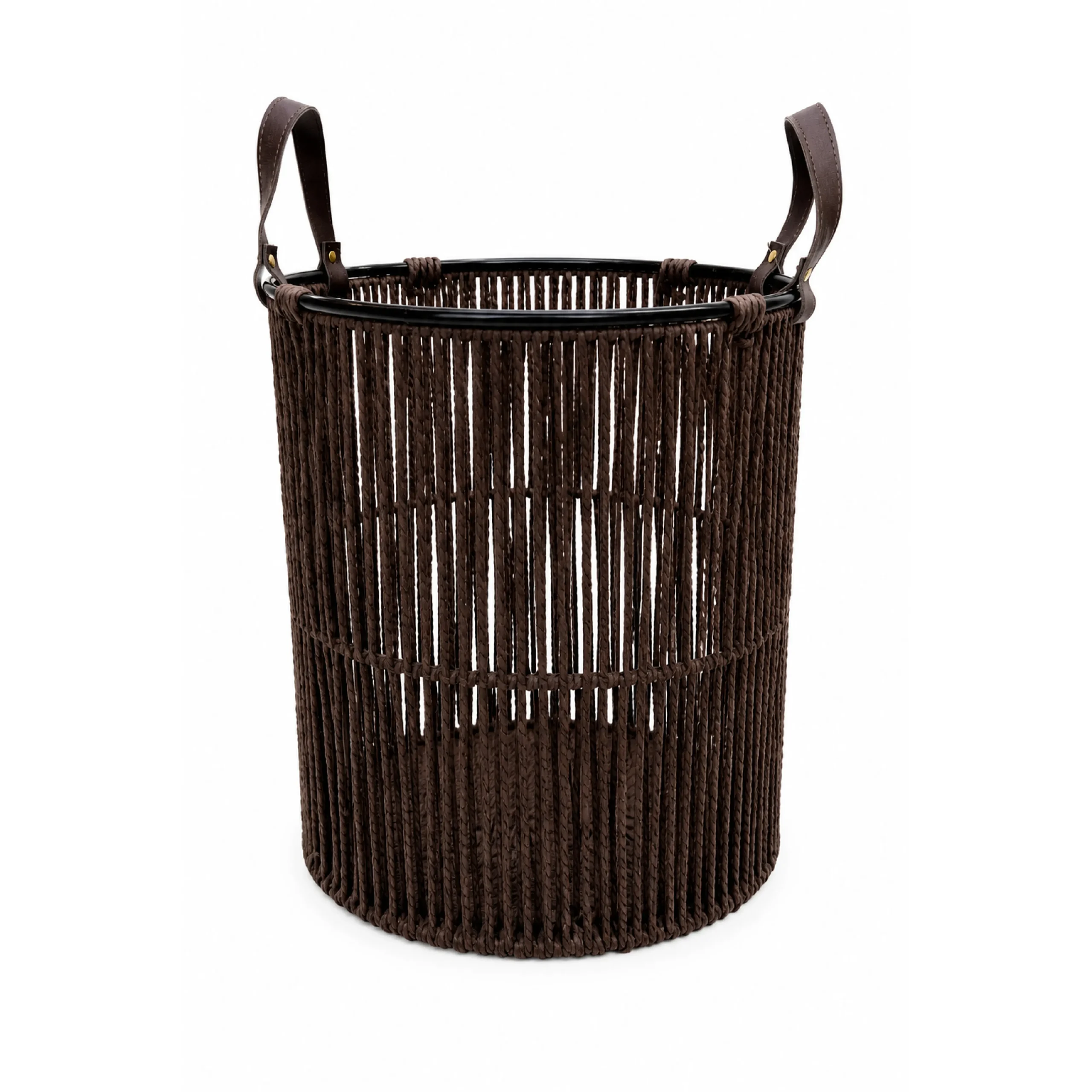 3 Pc Laundry Storage Round - Mahogany - Image 4