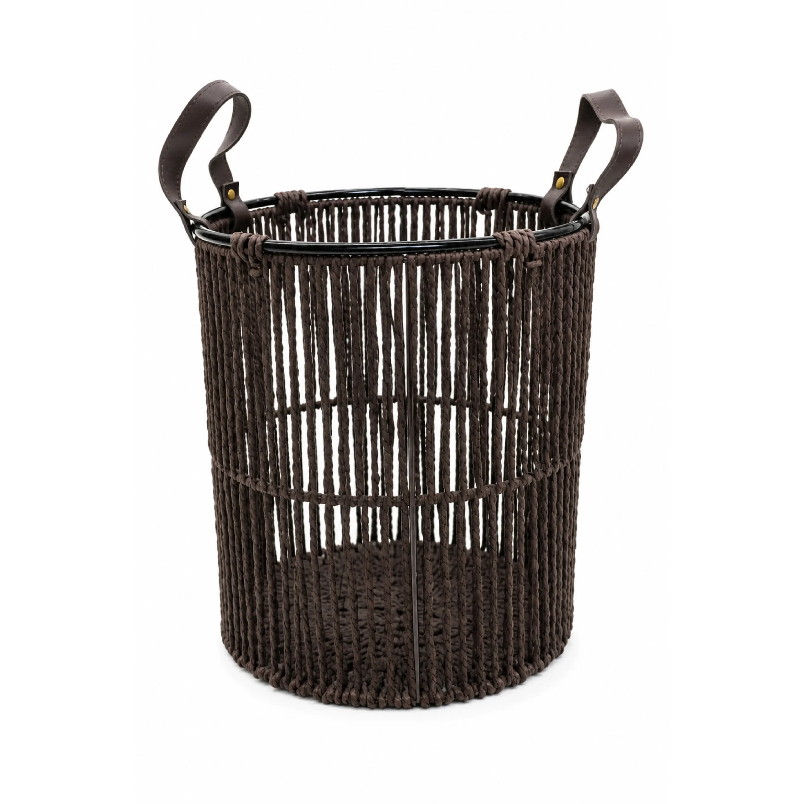 3 Pc Laundry Storage Round - Mahogany - Image 3
