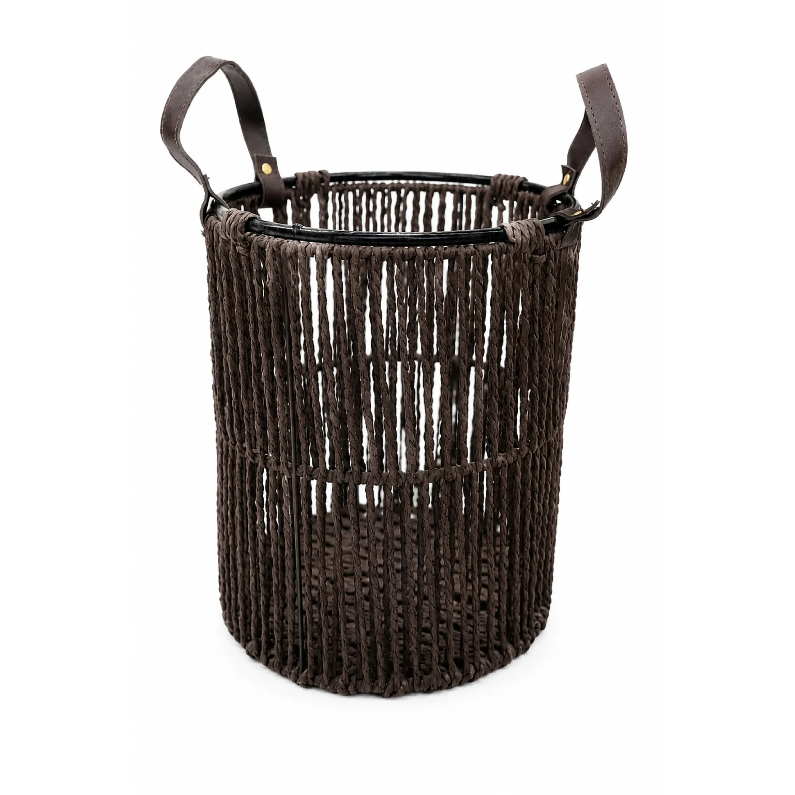 3 Pc Laundry Storage Round - Mahogany - Image 2