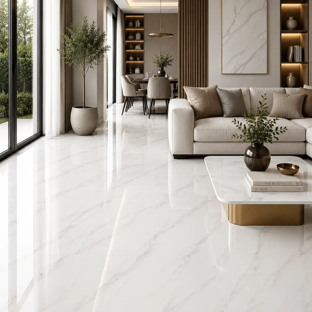 Bali Carrara Glazed Polished Porcelain 600X1200mm - Image 2