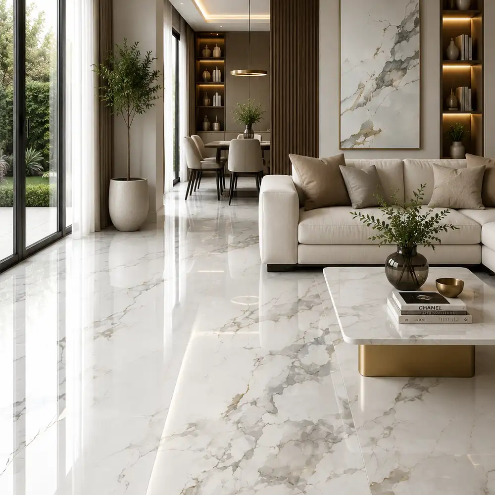 Calcatta Prigon High Gloss Glazed Polished Porcelain 800X2400mm - Image 2