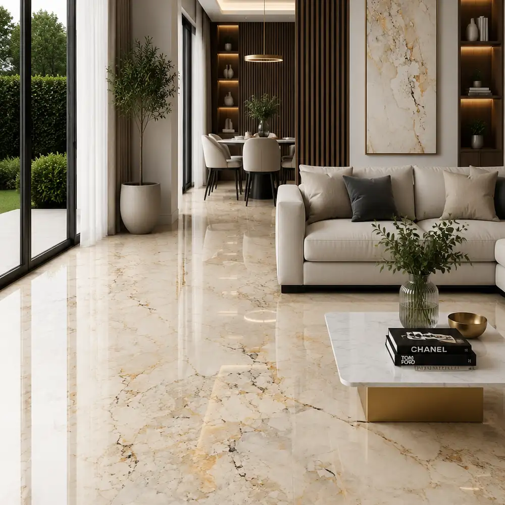 Vibranium Brown High Gloss Glazed Polished Porcelain 800X2400mm - Image 2