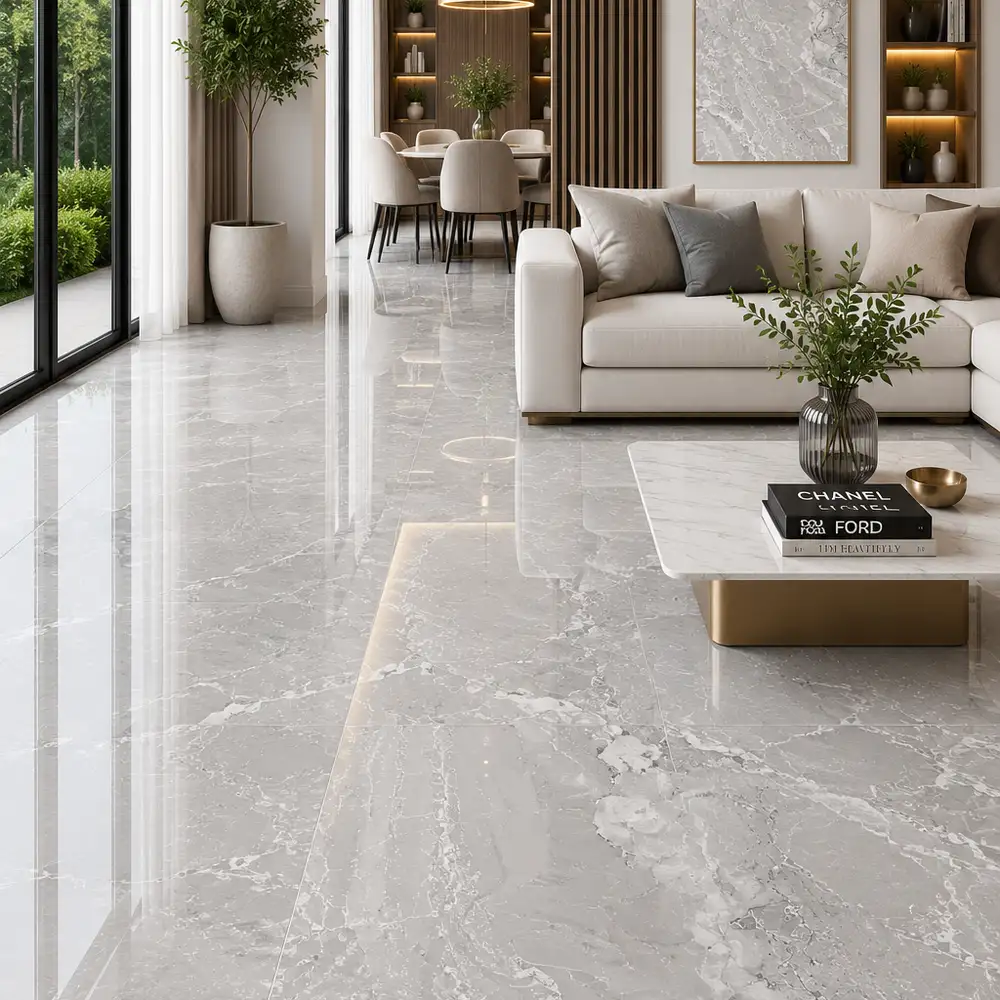Eqen Ice Glossy Glazed Porcelain 600X1200mm - Image 2
