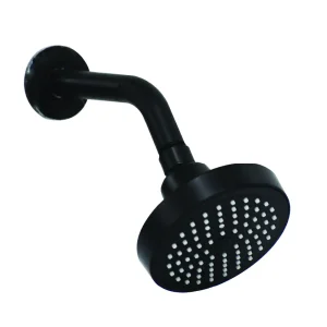 Alco ABS Rose Shower Head - Aspire Black 100mm